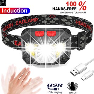 Hands-free LED Headlamp Motion Sensor head lamp头灯headlight