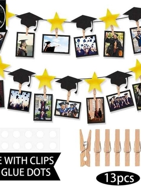 Graduation Photo Banner Class of 2024 Congrats Grad Paper