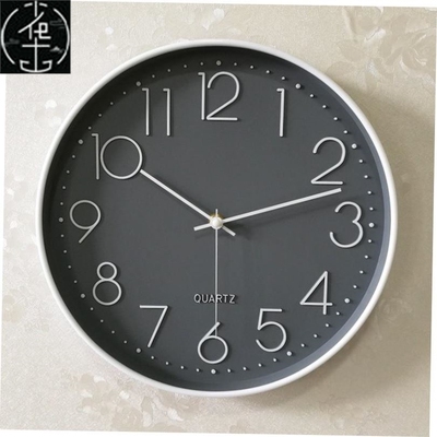 mute clock wall clock living room modern minimalist atmos