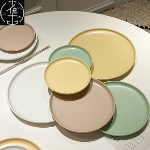 Ceramic dinner plate Round pizza plate Breakfast salad plate