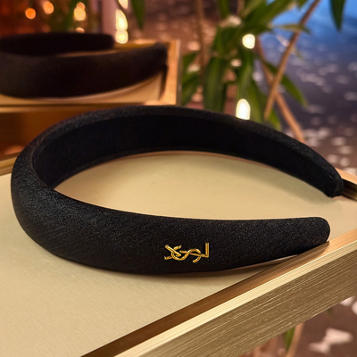 傻傻分不清VSL细闪黑色缎面发箍