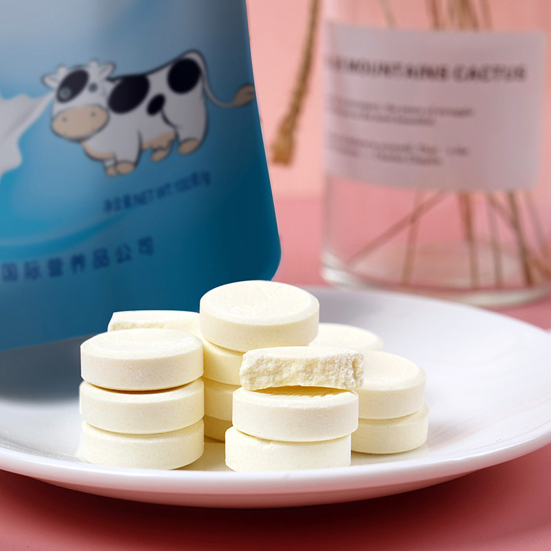 香港丹顿原味牛奶片儿童营养干吃咀嚼片装奶贝营养美味100g装