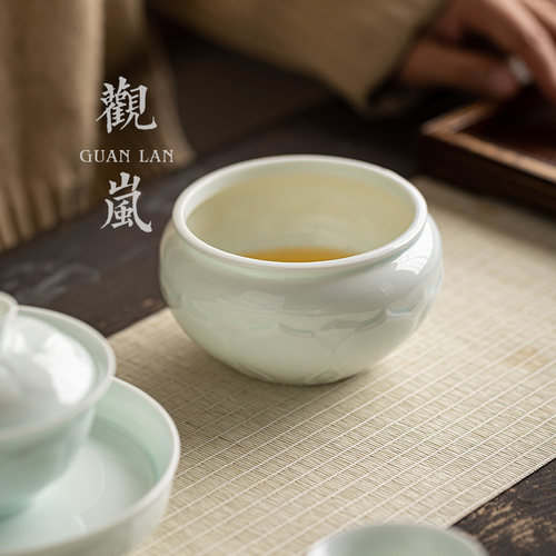 观岚中式手工茶洗茶渣缸