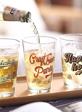 酒搭子Bubbles Lounge原创玻璃精酿啤酒杯家用高颜值酒杯酒吧商用