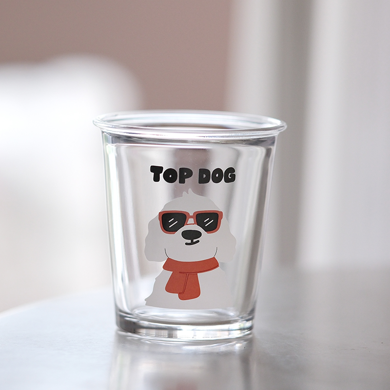 原创TOPDOG小狗玻璃杯反口咖啡杯