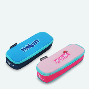 TOPTEAM千千圈铅笔袋女生小学生男生可爱儿童一年级文具盒幼儿园牛津布小男孩多功能高颜值耐摔麦思考笔袋