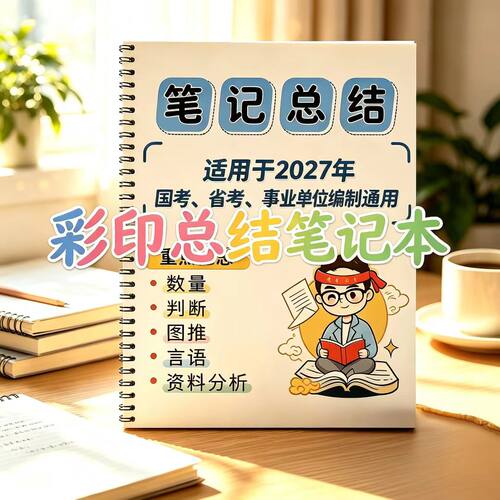 2027公考数量判断资料花生笔记总结A4花生知识点总结活页装订