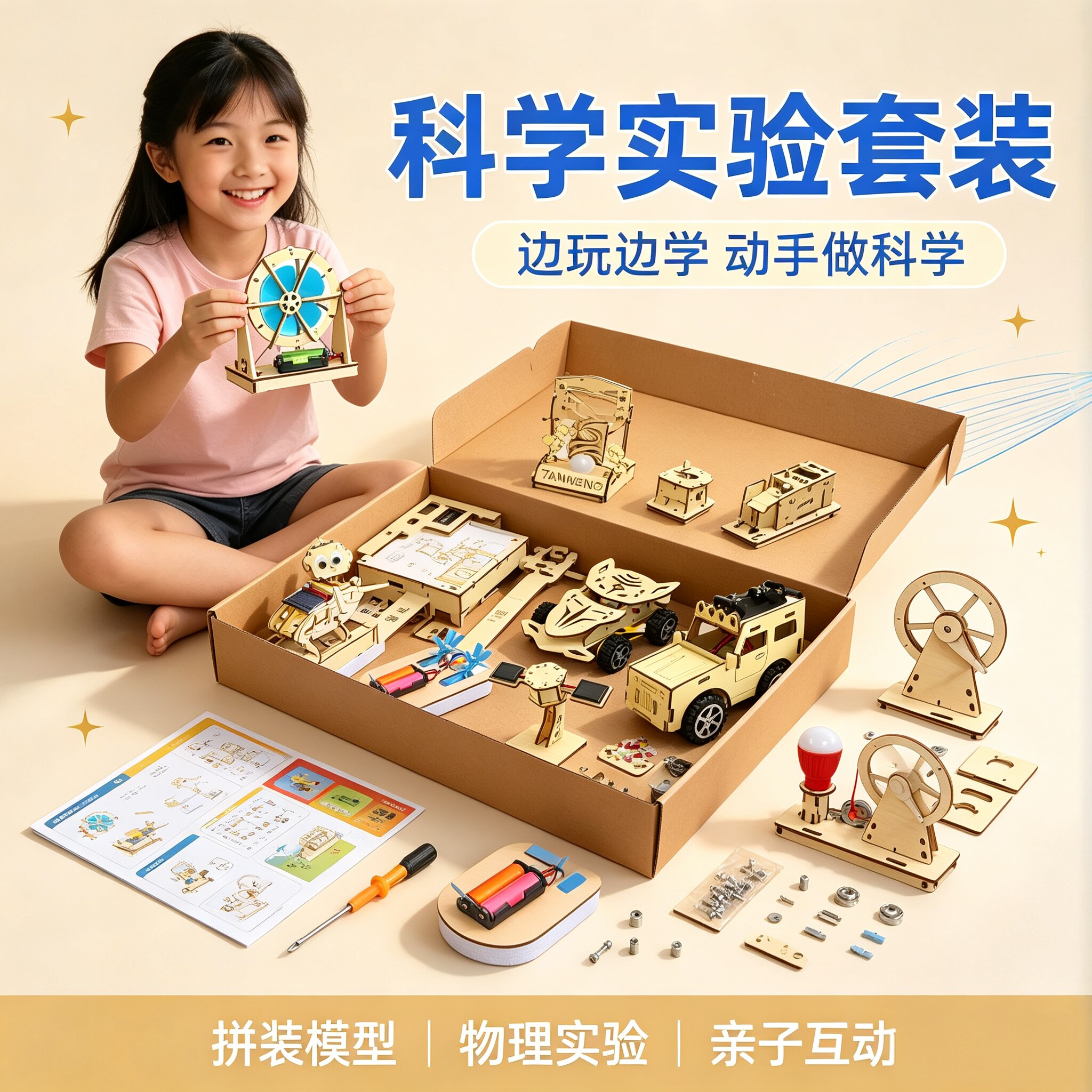 儿童科学实验DIY益智玩具套装