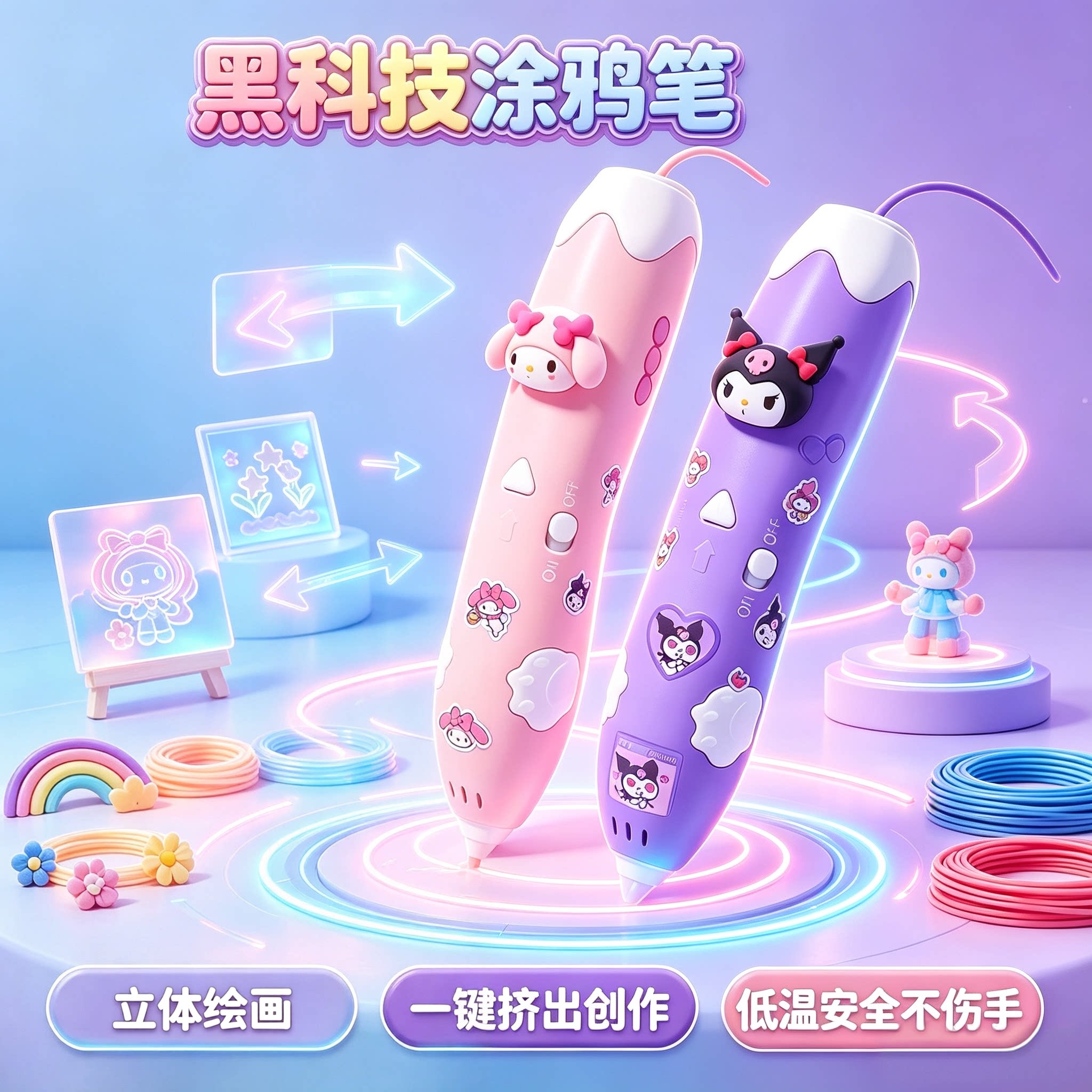 2026新款儿童3D打印笔益智DIY