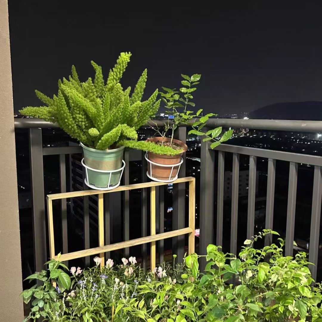 清仓挂壁花盆架防护栏绿植室外庭院花卉挂钩花架子阳台悬挂式花架,收纳整理,阳台置物架,淘宝优惠券,粉丝福利购,淘宝优惠卷