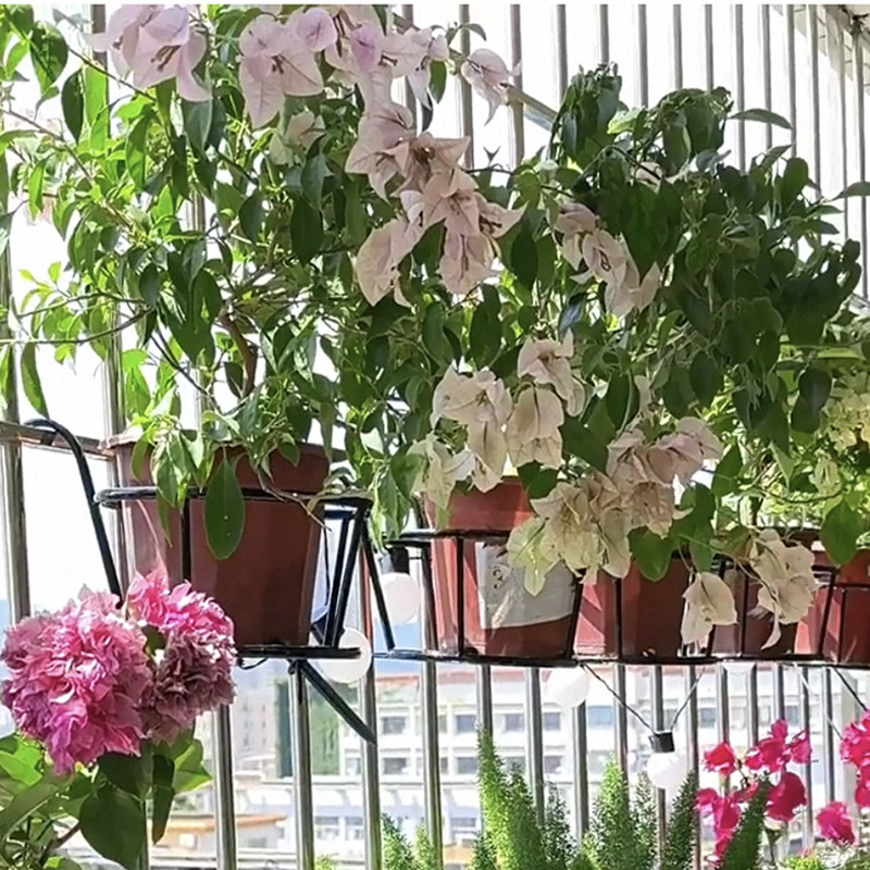 铁艺花篮栏杆护栏窗台网红庭院阳台悬挂绿萝吊兰花盆挂架置物架,收纳整理,阳台置物架,淘宝优惠券,粉丝福利购,淘宝优惠卷