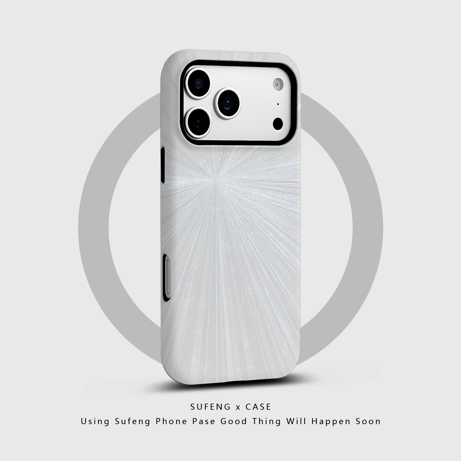 宿风适用苹果iPhone16promax手机壳17 14磁吸13 12磨砂15 Pro硬Plus新款情侣高级保护套男女创意白色光芒线条