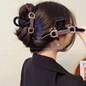 东大门轻奢时尚 大号高级感发夹后脑勺鲨鱼夹子发卡 抓夹女2025新款