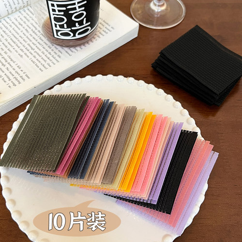 金花银叠网红彩色粘发帖刘海