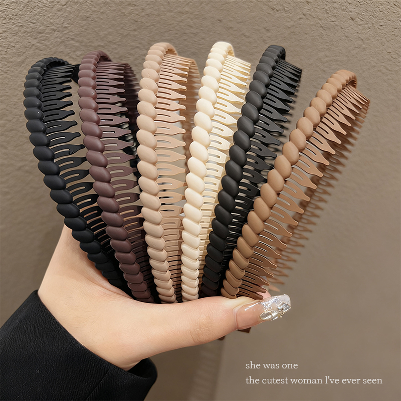 2025新款米粒防滑多齿发箍女无压感舒适头箍洗脸细边成人用压发卡