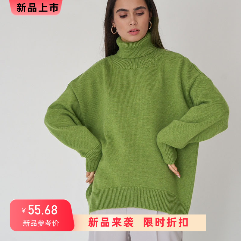 2022 autumn  new turtleneck sweater women's pullover sweater