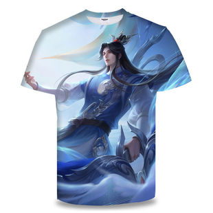 王者荣耀T恤后羿如梦令衣服男女短袖春夏装学生青少年体恤衫上衣