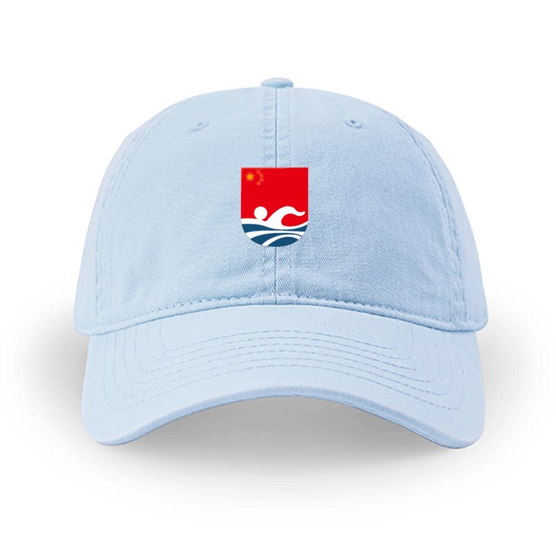 中国游泳协会水上运动队训练鸭舌帽遮阳帽户外防晒休闲运动帽子