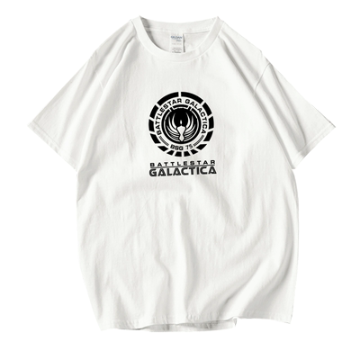 太空堡垒T恤卡拉狄加Battlestar Galactica银河对决 短袖t恤男女