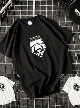 xcom2幽浮2游戏周边短袖T恤衫男女全棉半截袖体恤学生上衣定制