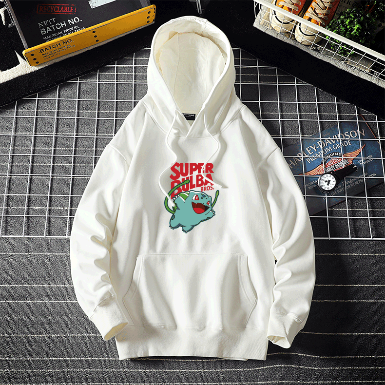 妙蛙种子数码宝贝连帽卫衣定制