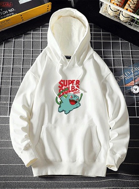 妙蛙种子宠物小精灵PokemonGo宝可梦宽松数码宝贝连帽卫衣定制