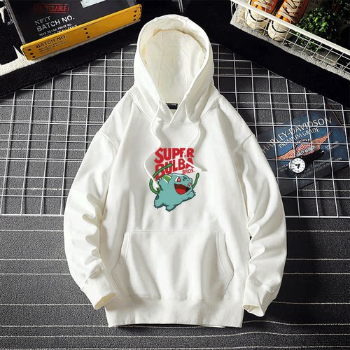 妙蛙种子数码宝贝连帽卫衣定制