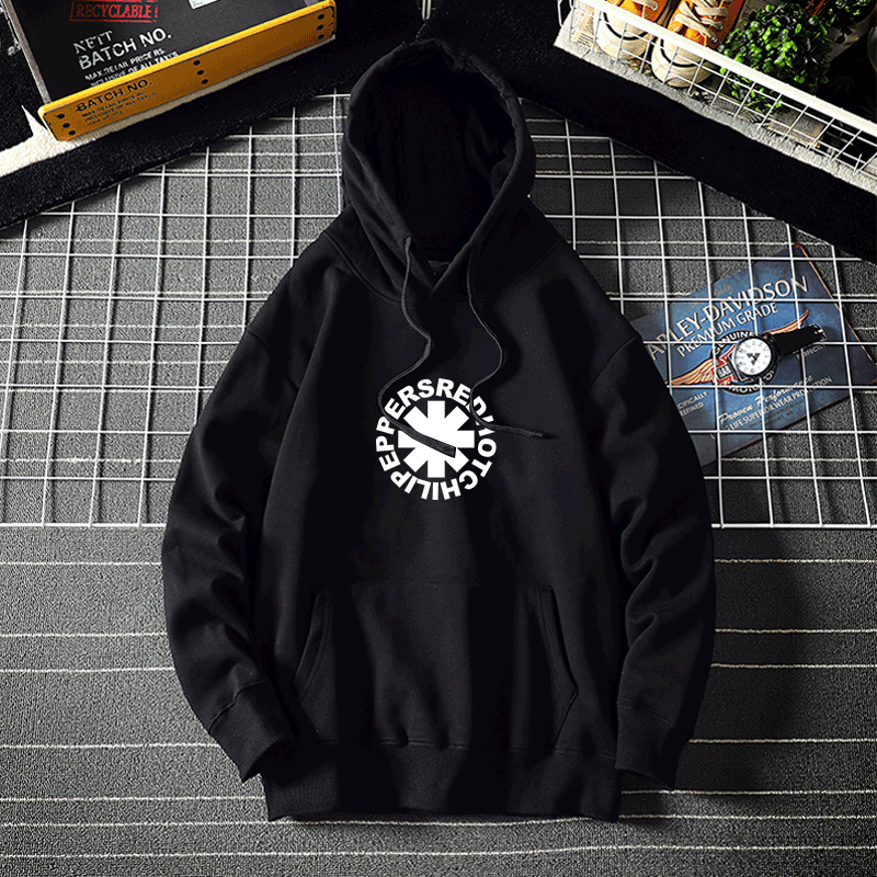 红辣椒摇滚乐队套头连帽卫衣