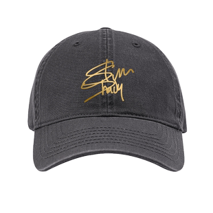 埃米纳姆Eminem Slim Shady痞子阿姆烫金签名帽子男女简约鸭舌帽