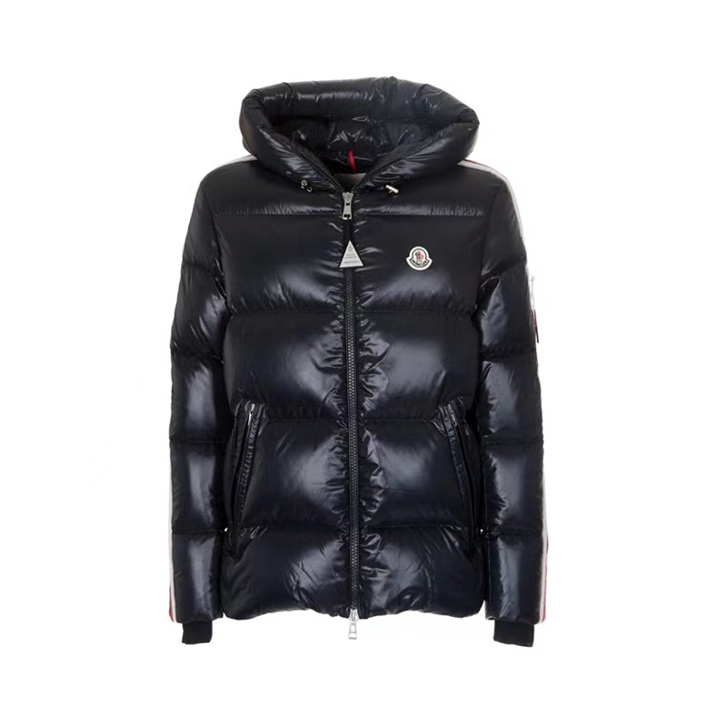 moncler/蒙口羽绒服男士海军蓝衔缝设计棉服加厚保暖潮流时尚外套