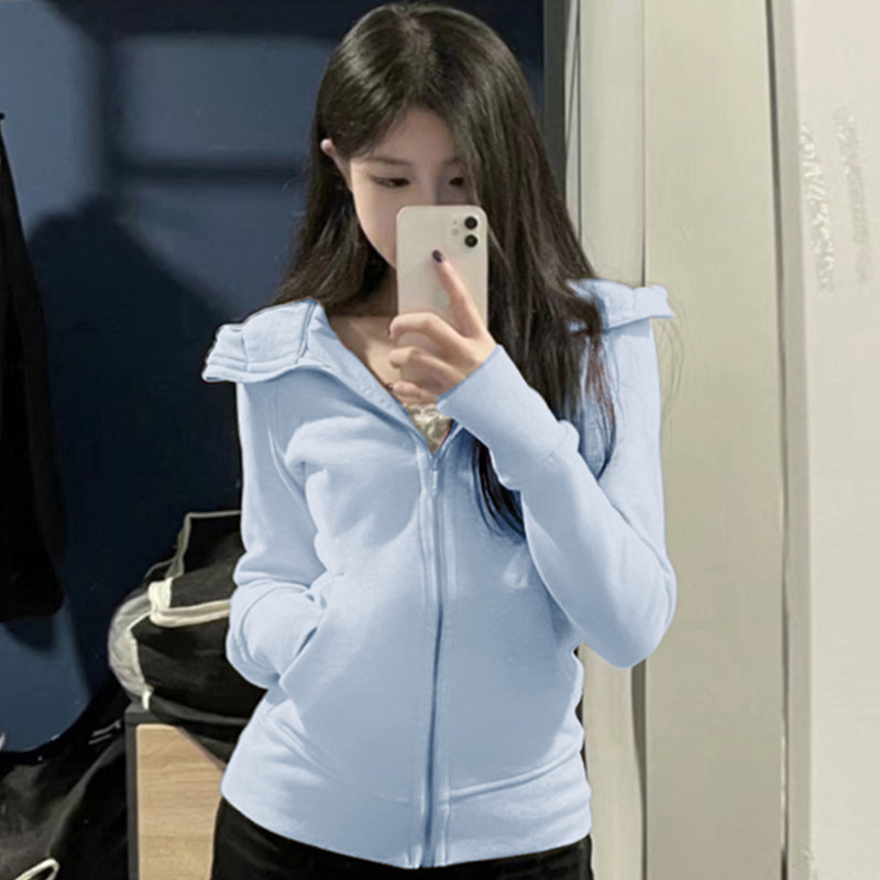 露露卫衣外套女春秋款2026秋季新款修身瑜伽服开衫紧身运动上衣