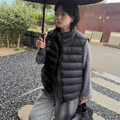 排骨羽绒马甲女款外穿