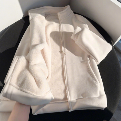 摇粒绒外套女抓绒衣内胆