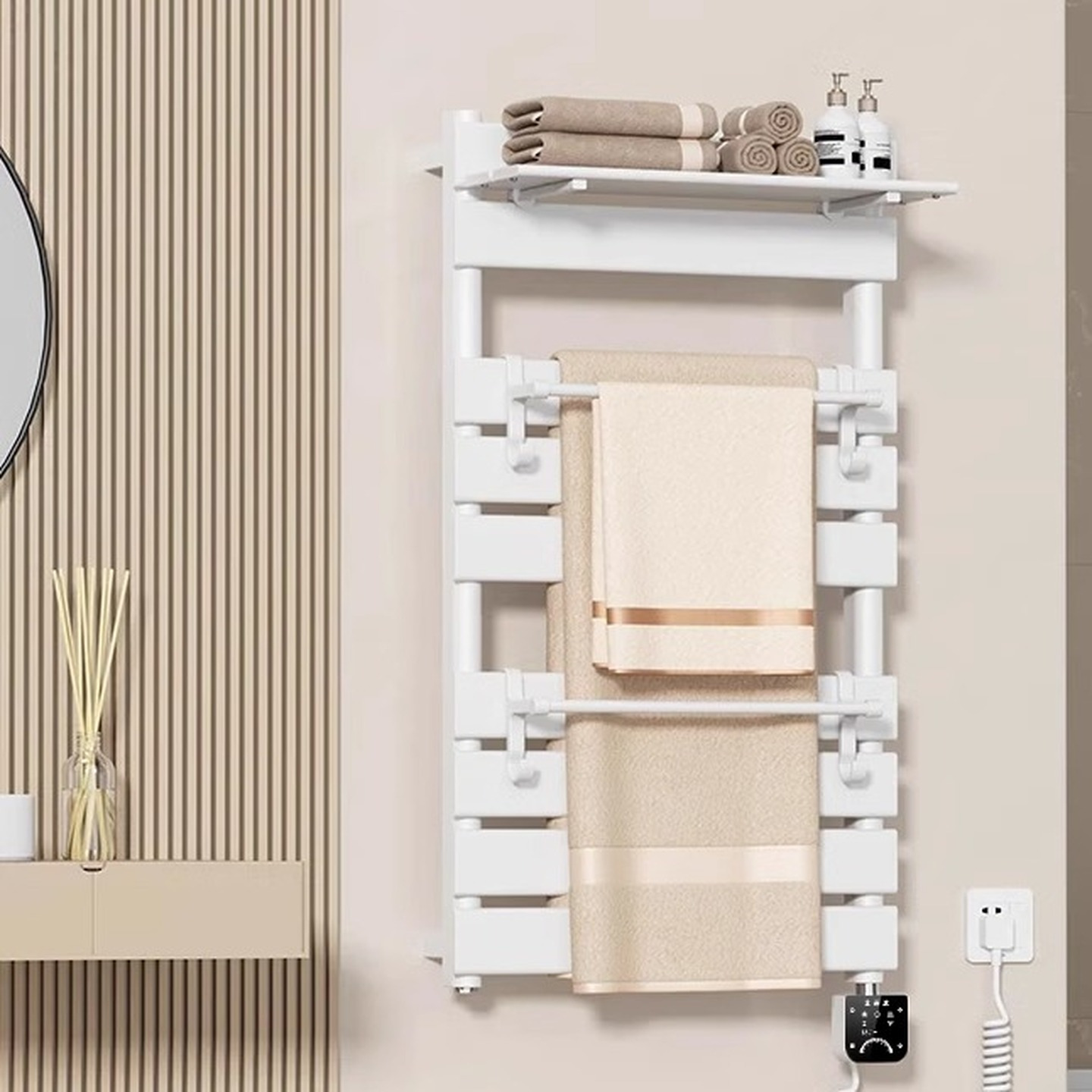 艾芬达宽板智能电热毛巾架GD02