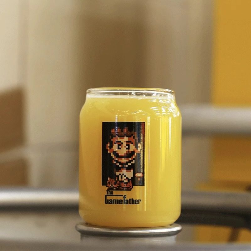 GLASS-BUFF多多干杯像素马里欧 马里奥教父易拉罐精酿啤酒杯,餐饮具,啤酒杯,淘宝优惠券,粉丝福利购,淘宝优惠卷