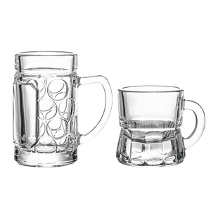 韩国吃播hanzy同款mini迷你把杯烧酒杯啤酒杯清酒杯玻璃杯白酒杯