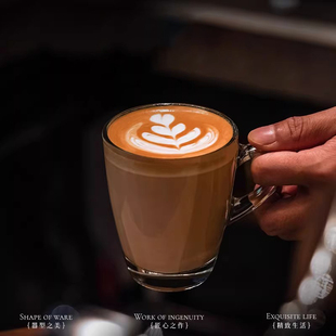 进口玻璃咖啡杯子精致高档复古卡布奇诺浓缩dirty拿铁家用专业