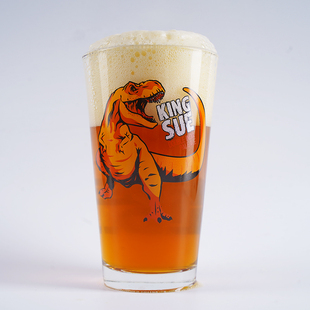 击倒巨人TopplingKingSue暴龙之王品脱杯精酿啤酒杯470ML黄龙绿龙