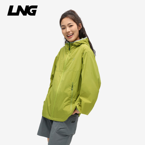 LNG25夏季新品男女同款简约通勤防泼水连帽百搭防风运动夹克