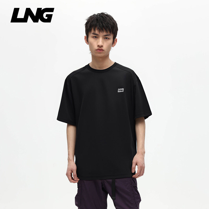 LNG25春夏新品男女同款户外工装风口袋接触凉感抗菌短袖T恤