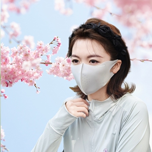 2025新款抗菌锦纶防晒口罩UPF50+玻尿酸润肤透气立体显瘦面罩