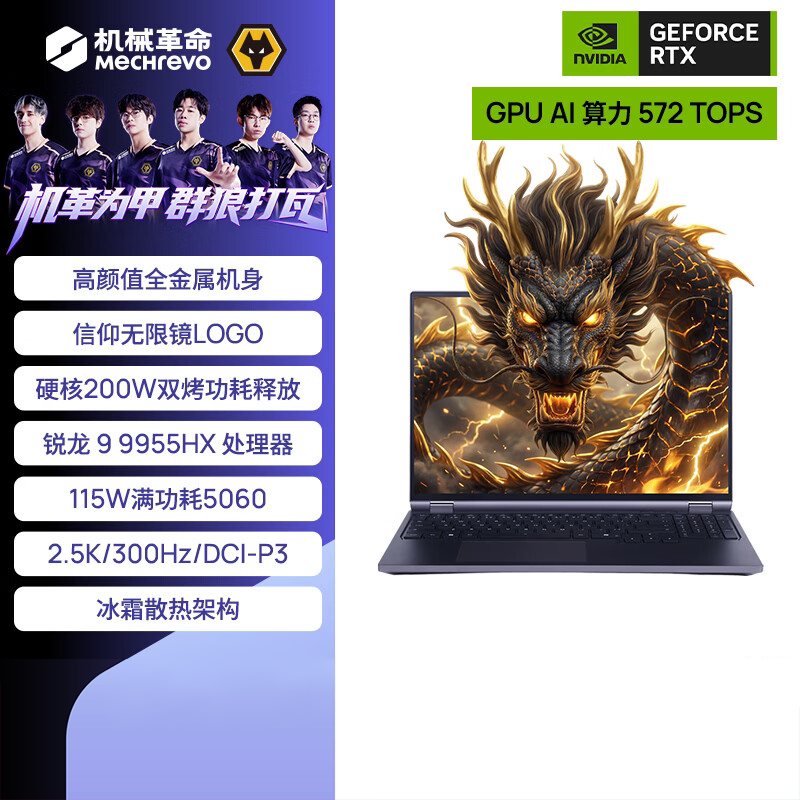 机械革命苍龙16Pro电竞游戏本