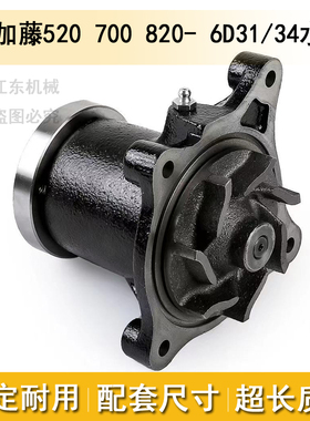 挖机配件适用于加藤820-2-3神钢200-6三一215-6D31/34发动机水泵