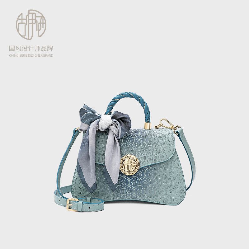 【宝藏品牌】古伊西中国风设计女包轻奢高级印花刺绣工艺手提包