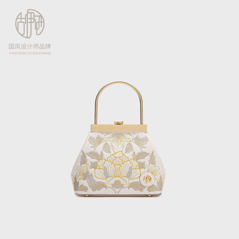 【宝藏品牌】古伊西中国风轻奢绣花口金包复古时尚公主包手提包