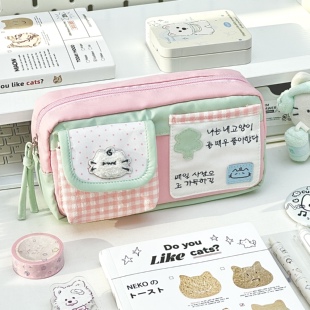 可爱魔法猫咪笔袋高颜值ins风学生女生小众2025年新款 铅笔文具盒