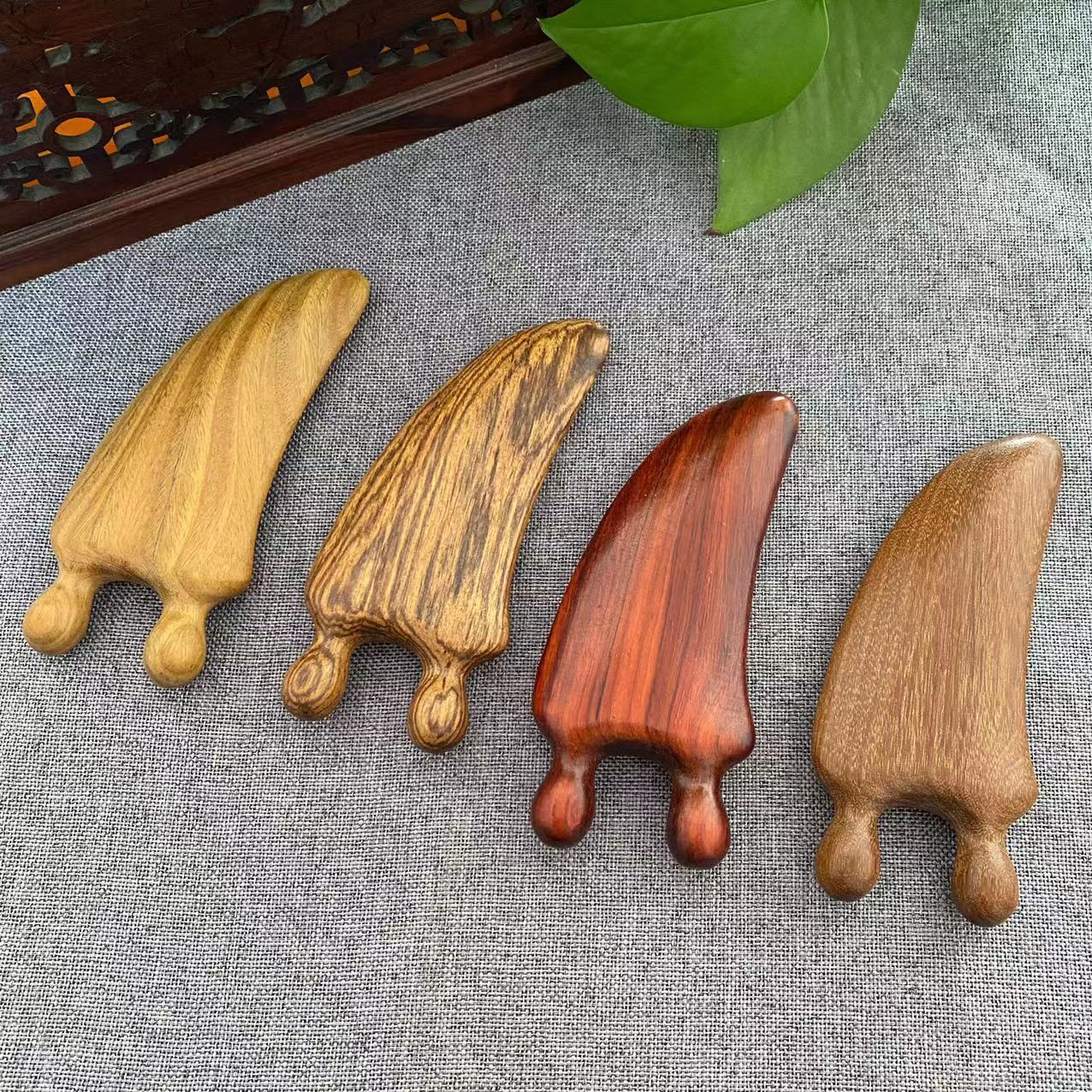 檀木两用刮板鼻刮木质刮痧板鼻刮脸部提拉面部按摩工具