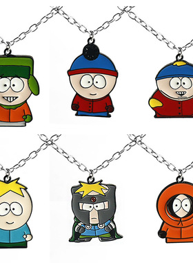 欧美新品动画电影outh Park南方公园项链吊坠可爱卡通挂件