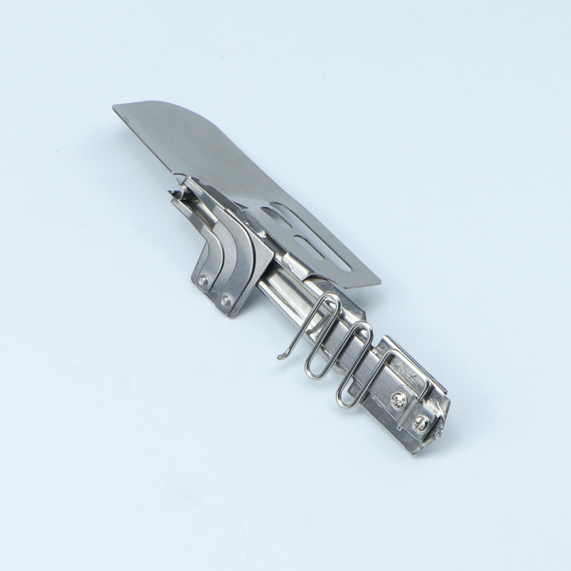 慕典 绷缝机直角双包边器平冚双折可调/砍车拉筒卧式拉筒 拉针线