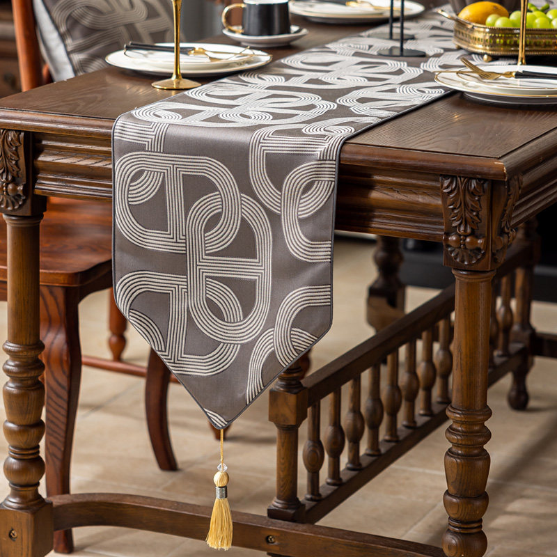 高档轻奢桌旗现代高级感桌旗